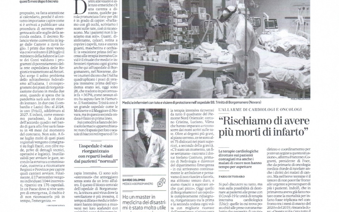 Primo Piano: Emergenza Coronavirus – da “La Stampa”