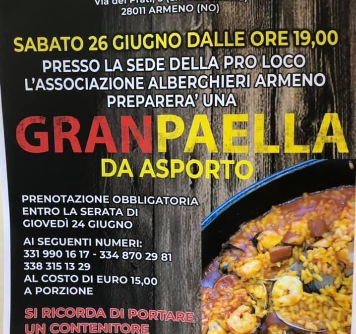 26 Giugno 2021: Gran Paella a supporto della Nefrologia di Borgomanero
