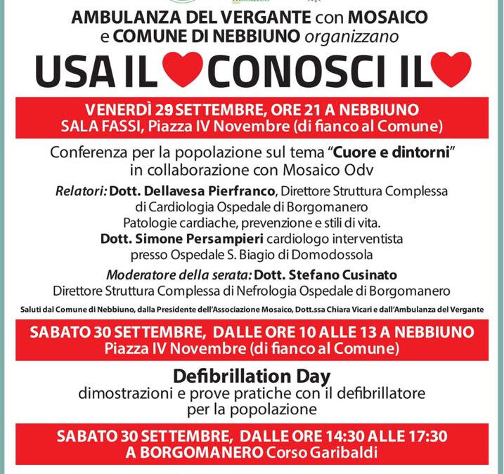 Giornata Mondiale del Cuore, 29 e 30 Settembre 2023